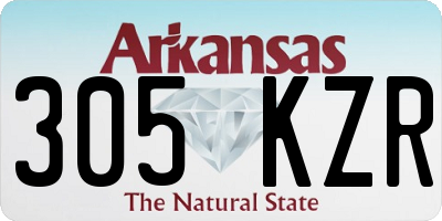 AR license plate 305KZR