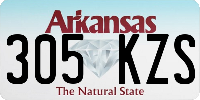 AR license plate 305KZS