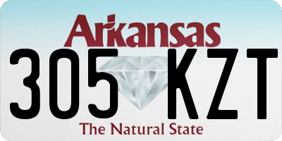 AR license plate 305KZT