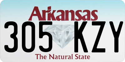 AR license plate 305KZY
