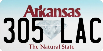 AR license plate 305LAC