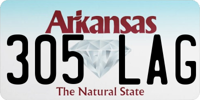 AR license plate 305LAG