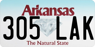 AR license plate 305LAK