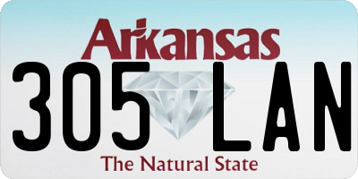 AR license plate 305LAN