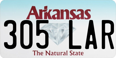 AR license plate 305LAR
