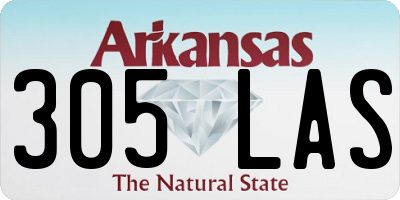 AR license plate 305LAS