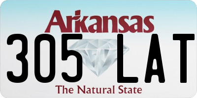 AR license plate 305LAT