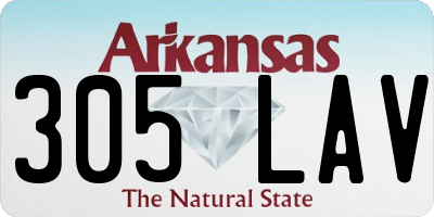 AR license plate 305LAV