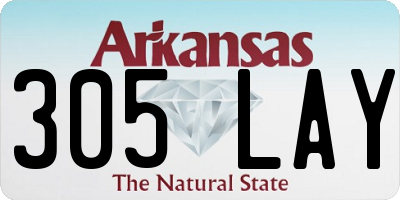 AR license plate 305LAY