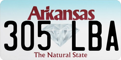 AR license plate 305LBA