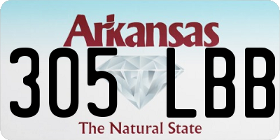 AR license plate 305LBB