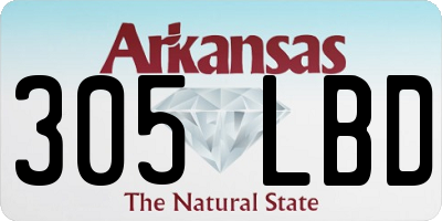 AR license plate 305LBD