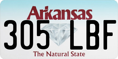 AR license plate 305LBF