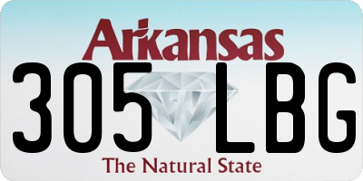 AR license plate 305LBG