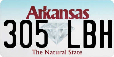 AR license plate 305LBH