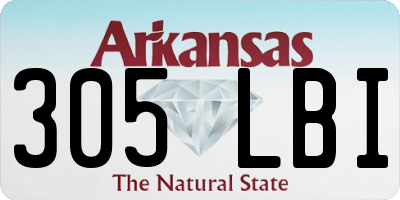 AR license plate 305LBI