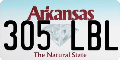 AR license plate 305LBL