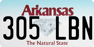 AR license plate 305LBN