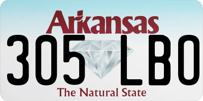 AR license plate 305LBO