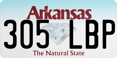 AR license plate 305LBP