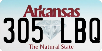 AR license plate 305LBQ