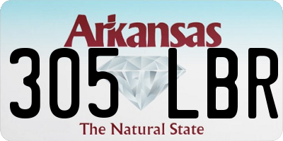 AR license plate 305LBR