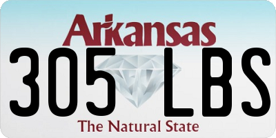 AR license plate 305LBS