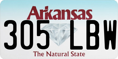 AR license plate 305LBW