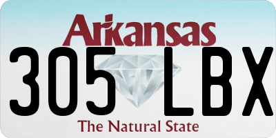 AR license plate 305LBX