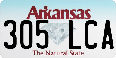 AR license plate 305LCA
