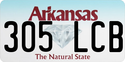 AR license plate 305LCB