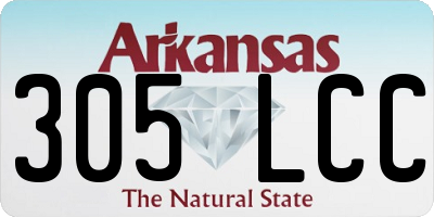 AR license plate 305LCC