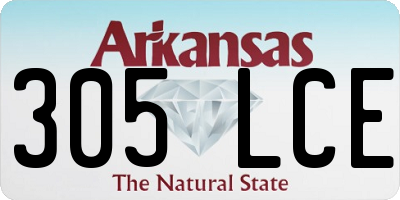 AR license plate 305LCE