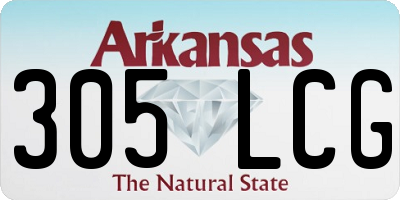 AR license plate 305LCG