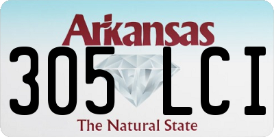 AR license plate 305LCI