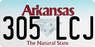 AR license plate 305LCJ
