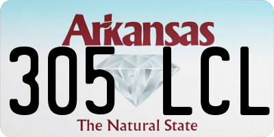 AR license plate 305LCL