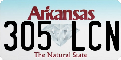 AR license plate 305LCN