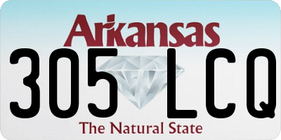 AR license plate 305LCQ