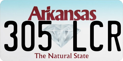 AR license plate 305LCR