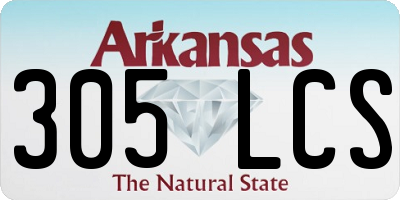 AR license plate 305LCS