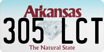 AR license plate 305LCT
