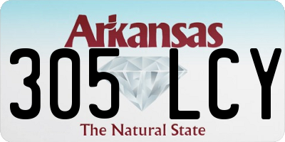 AR license plate 305LCY