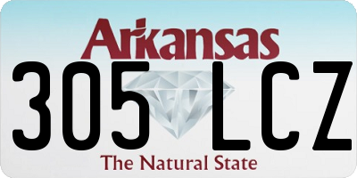 AR license plate 305LCZ