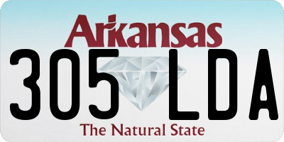 AR license plate 305LDA