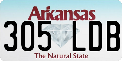 AR license plate 305LDB