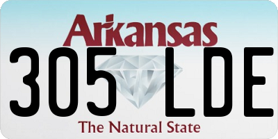 AR license plate 305LDE