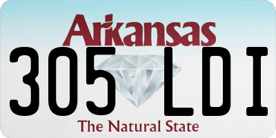 AR license plate 305LDI
