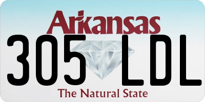AR license plate 305LDL
