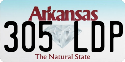AR license plate 305LDP